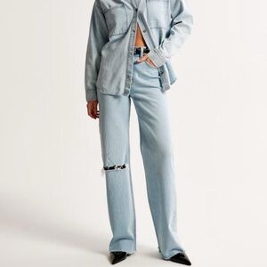 abercrombie vintage comfort stretch high rise 90s relaxed jeans